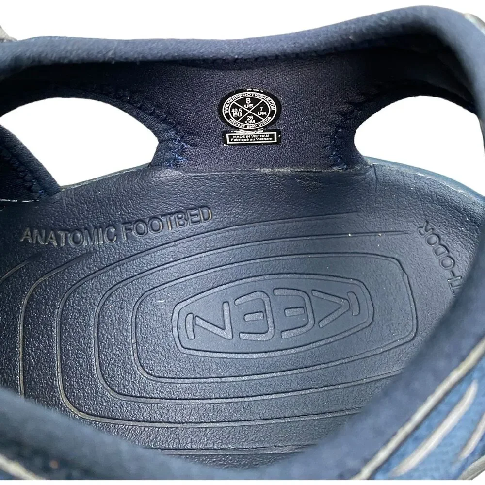 KEEN navy closed-toe water shoe outdoor sandals hiking Size men’s US8